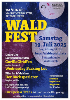 Plakat Ranunkel Waldfest 2025